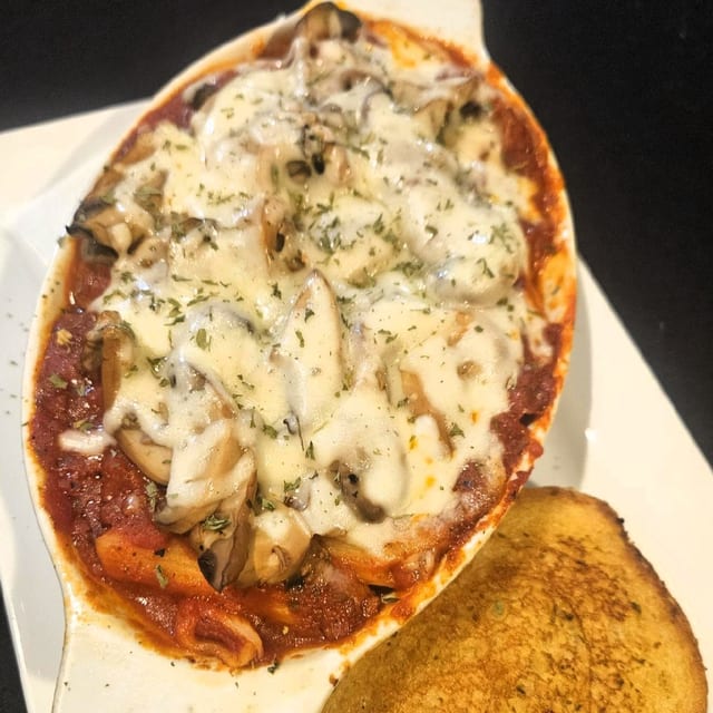 Baked Mostaccioli.