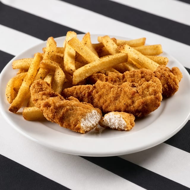 Breaded Chicken Strips.