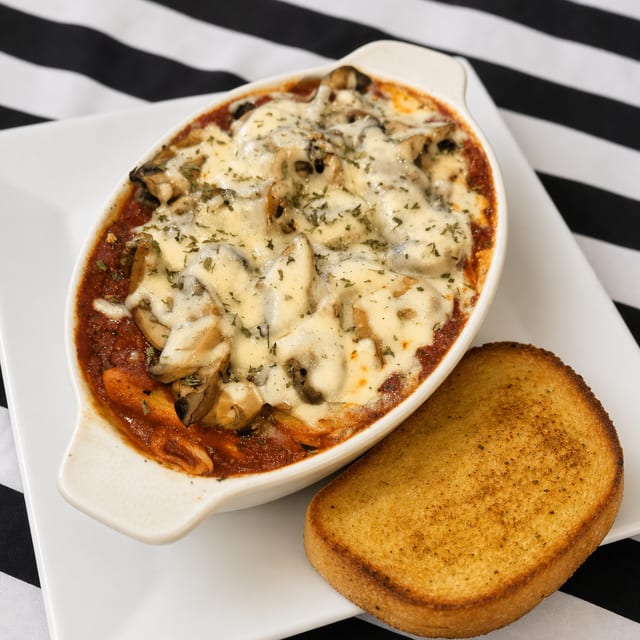 Baked Mostaccioli.
