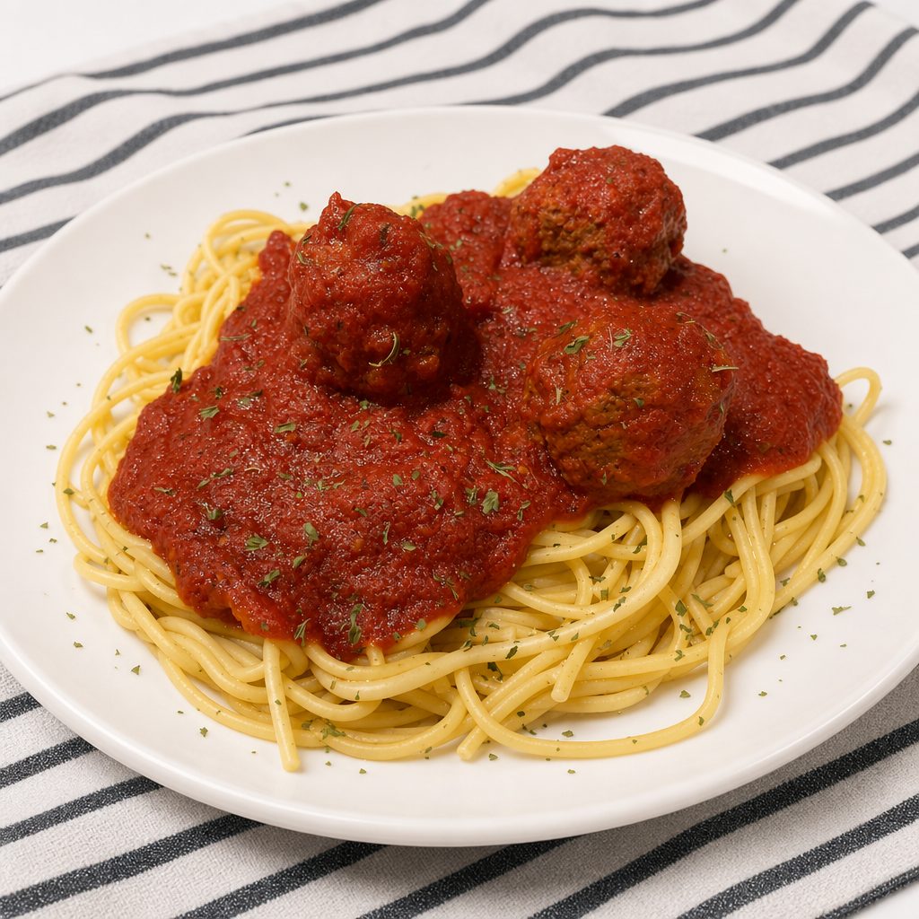 Kids Spaghetti & Meatballs.