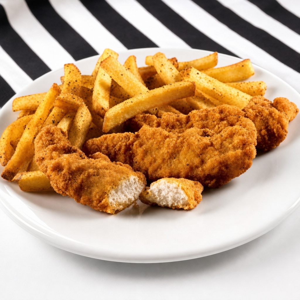 3 Chicken Tender Fry Basket.