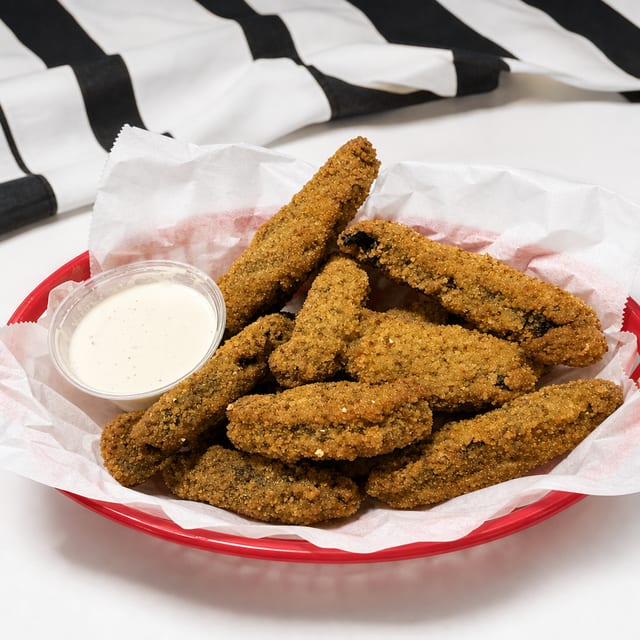 Breaded Portabella Mushrooms.