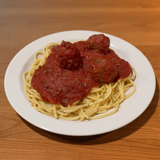 Kids Spaghetti & Meatball.